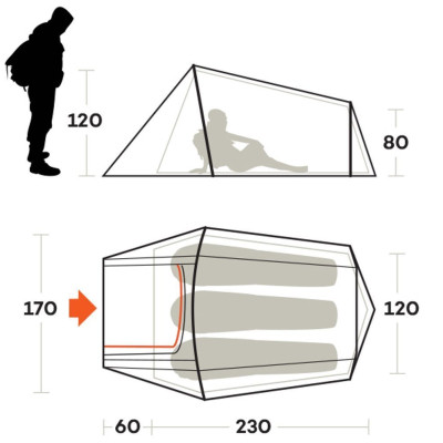 Намет Ferrino Sling 3 Blue (91036NBB) (929753) Вінниця - фото 3