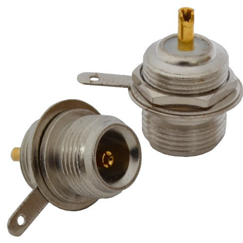 Гніздо N монтажне з гайкою, латунь Полтава - фото 1