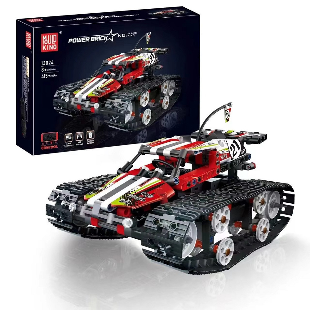Конструктор гоночна машина на гусеничному ходу на дистанційному керуванні на 415 деталей, червоний Кам'янець-Подільський - фото 1