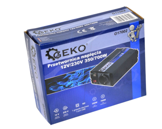 Перетворювач напруги 12 В/230 В 350/700 Вт GEKO G17002 Чернігів