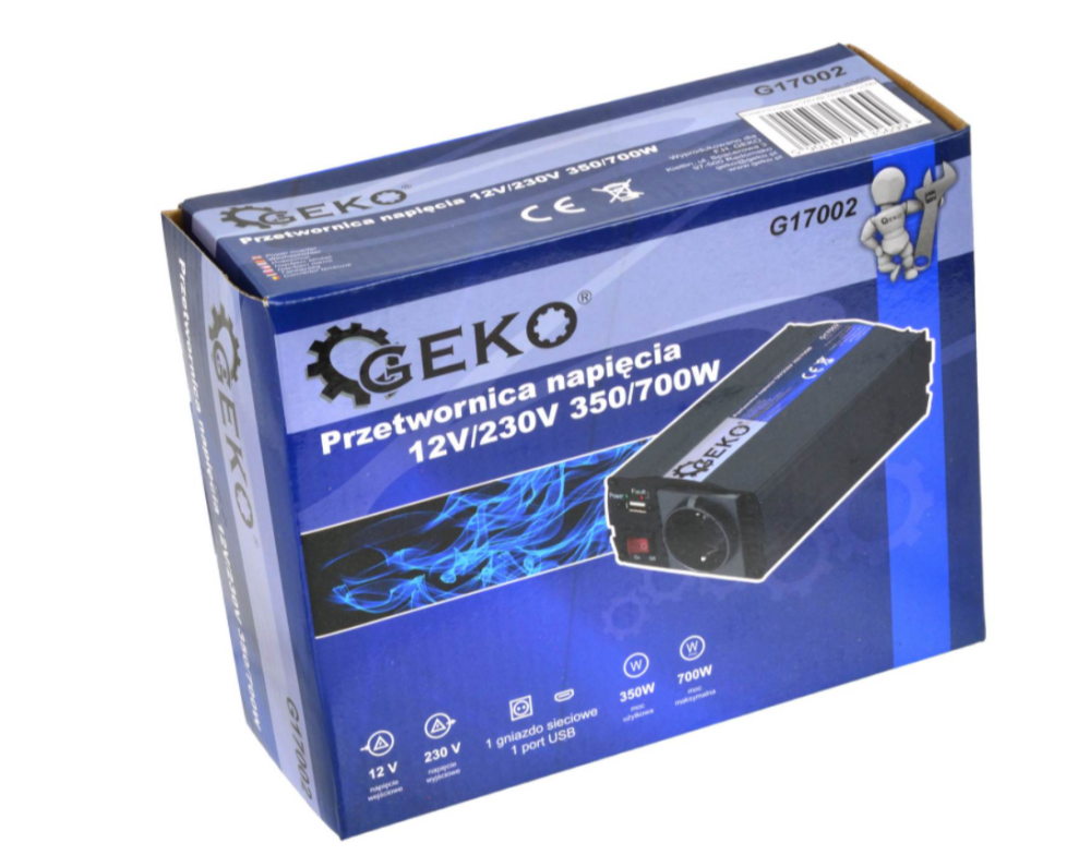 Перетворювач напруги 12 В/230 В 350/700 Вт GEKO G17002 Чернігів - фото 6