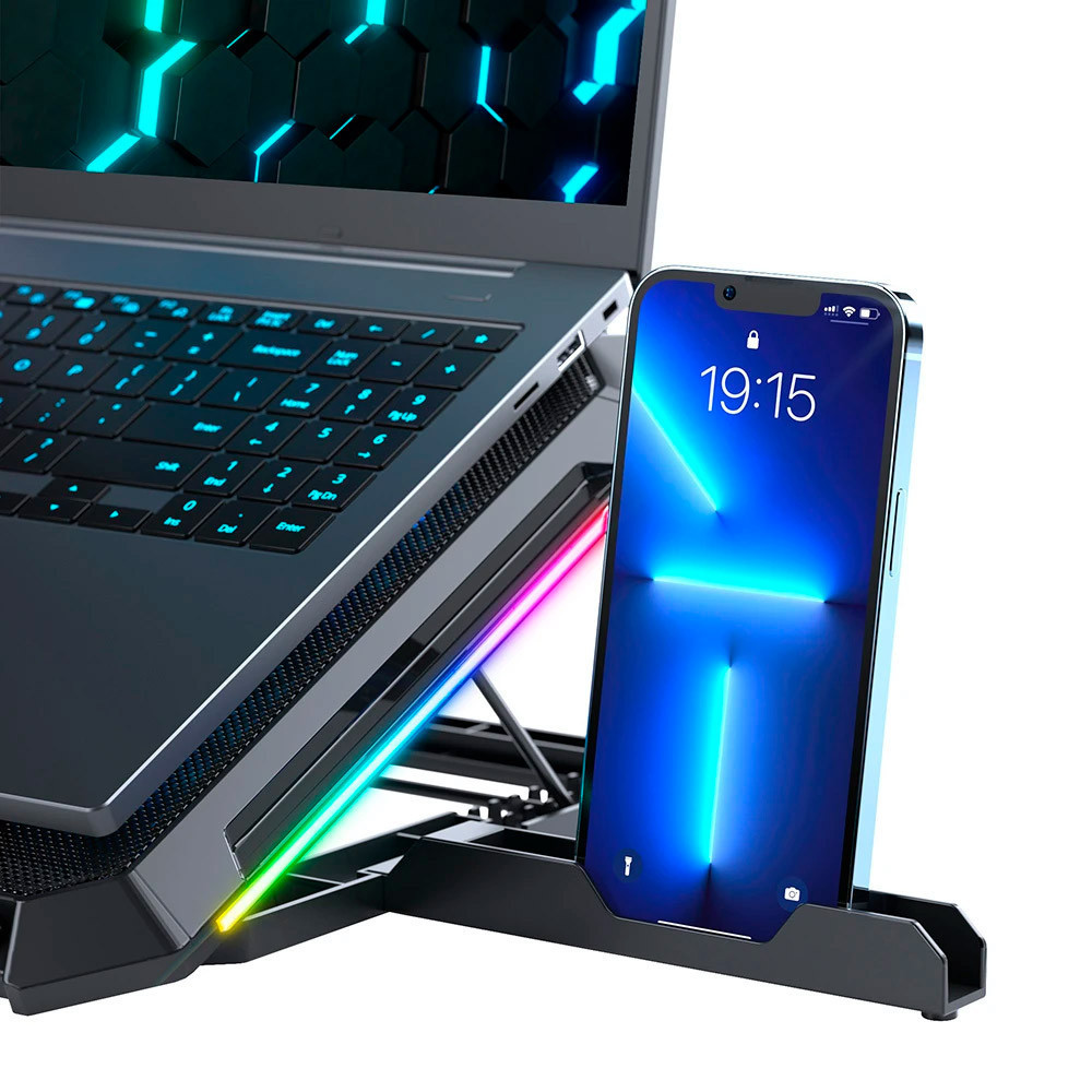 Охолоджуюча підставка для ноутбуку GamePro CP795 ( Чорний ) Харків - фото 4