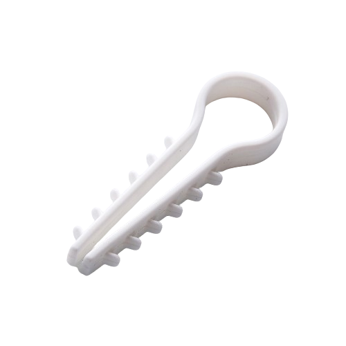 Дюбель-ялинка 16мм для круглого кабелю білий 50 шт/уп APRO Житомир