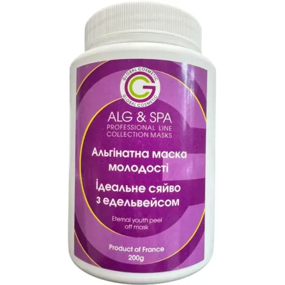 Альгінатна маска молодості Ідеальне сяйво з едельвейсом Eternal Youth Peel off Mask ALG & SPA, 500г Дніпро