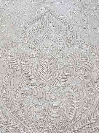 Шпалери вініл на флізеліні гарячого тиснення DU&KA King1.06х10 під штукатурку глянсові текстурні світло-беж Київ