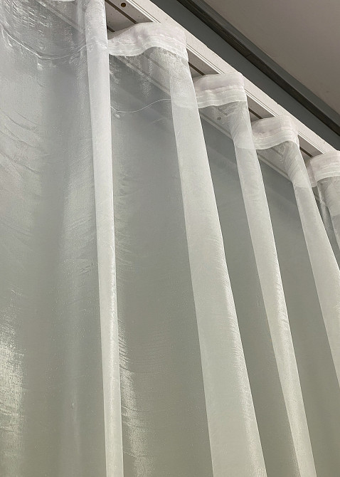 Тюль VR-Textil 1444т Омбре из органзы Светло-золотистый с белым 400х270 см (42-0695) Киев - изображение 8