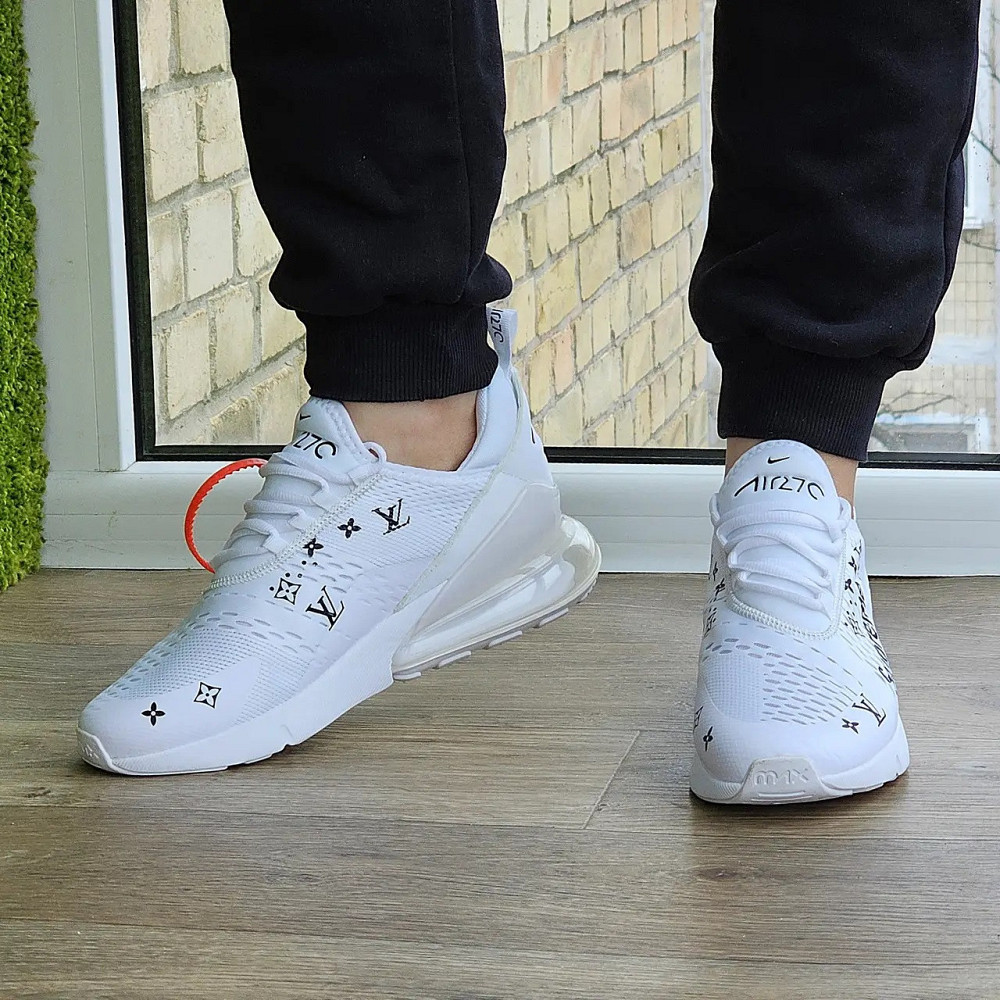 Кроссовки Nike 270 Женские Белые Найк с Амортизацией Тканевые Летние Сеточка (размеры: 37,38,39,40,41,42,43) Днепр - изображение 2