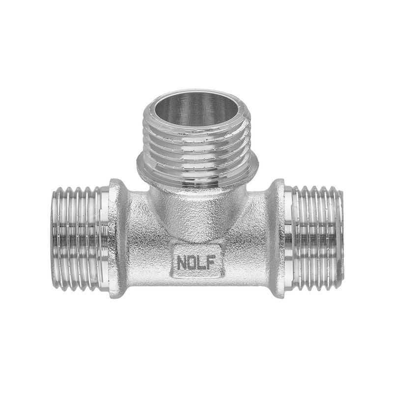 Трійник Nolf NFC.T06MMM-N-1/2''MMM нікельований (NF3101) Київ - фото 2