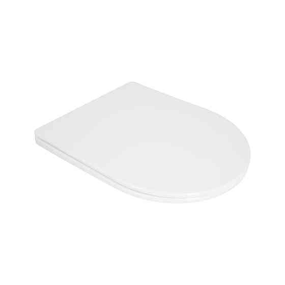 Сидіння для унітаза Qtap (Taurus 490) 422x360x30 мм, White, з мікроліфтом, Slim Duroplast, Quick Release QTSC179W49383 Київ