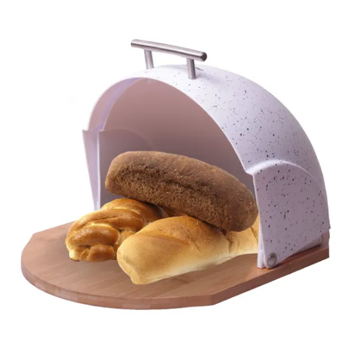 Хлібниця 38,5*26,5*20см бамбук/пластик чорний мармур,білий мармур 1106 KAMILLE Житомир - фото 9