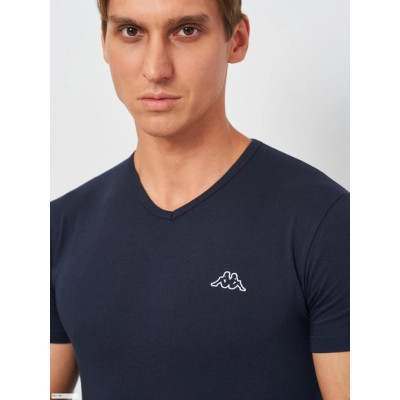 Футболка Kappa T-shirt Mezza Manica Scollo V K1311 BluNavy темно-синій L (8052394814055) Винница - изображение 4