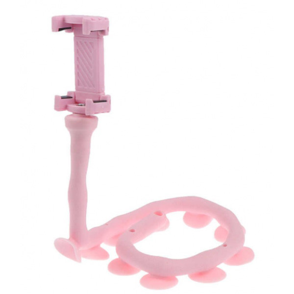 Гнучкий тримач для телефону з універсальними присосками Cute Worm Lazy Holder. Колір: рожевий UG-99 Івано-Франківськ - фото 2