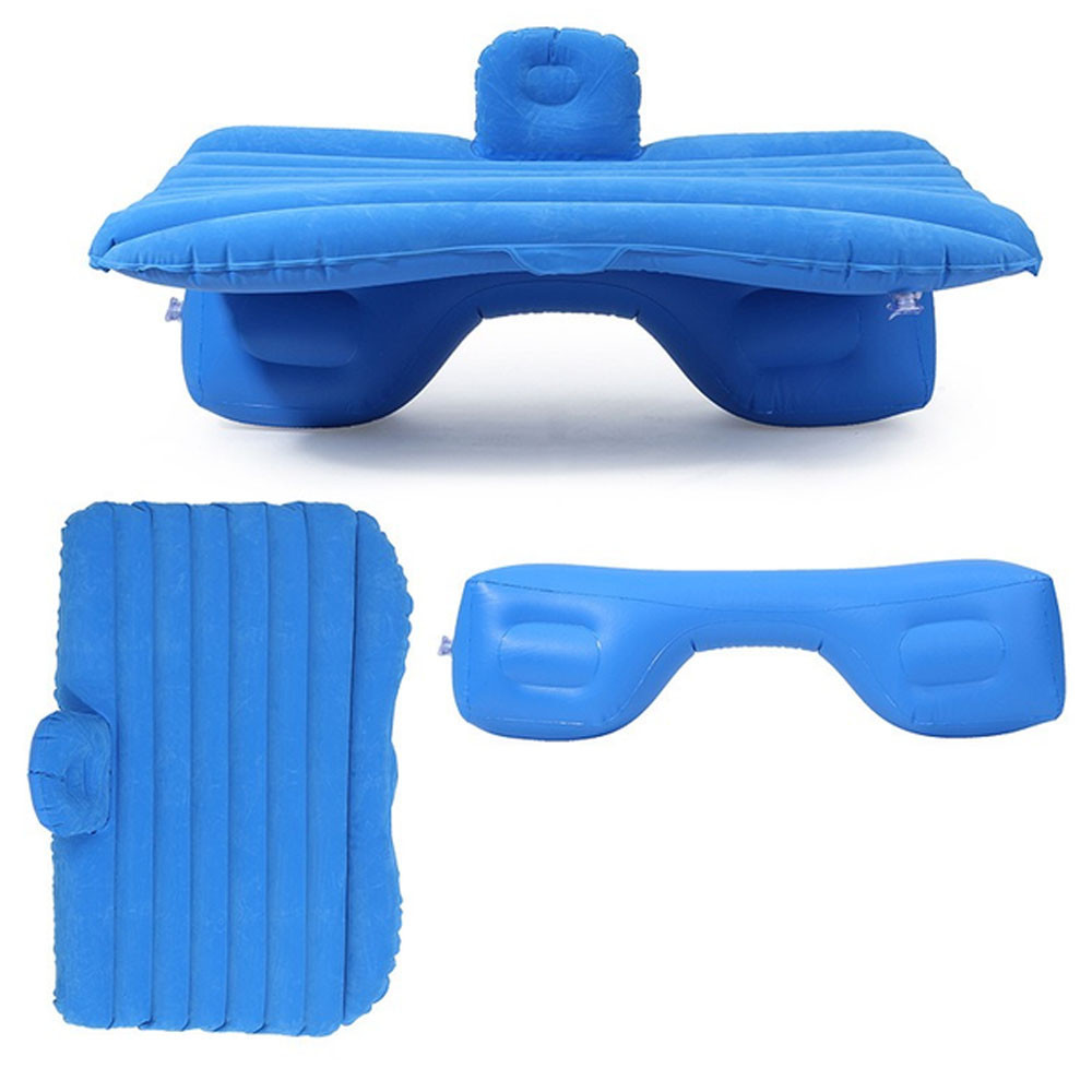 Матрац надувний у машину з насосом (135x80 см) Синій SBR Київ - фото 9