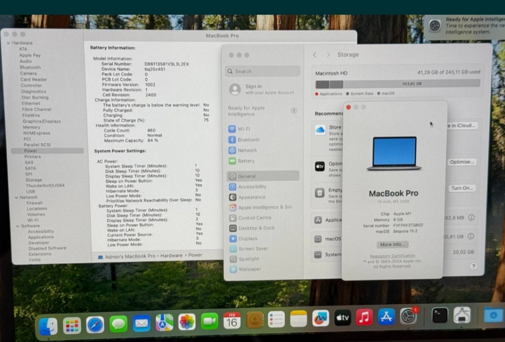 Ноутбук MacBook Pro 13 (2020) M1 A2338 8/256Gb. Space Grey Київ - фото 4