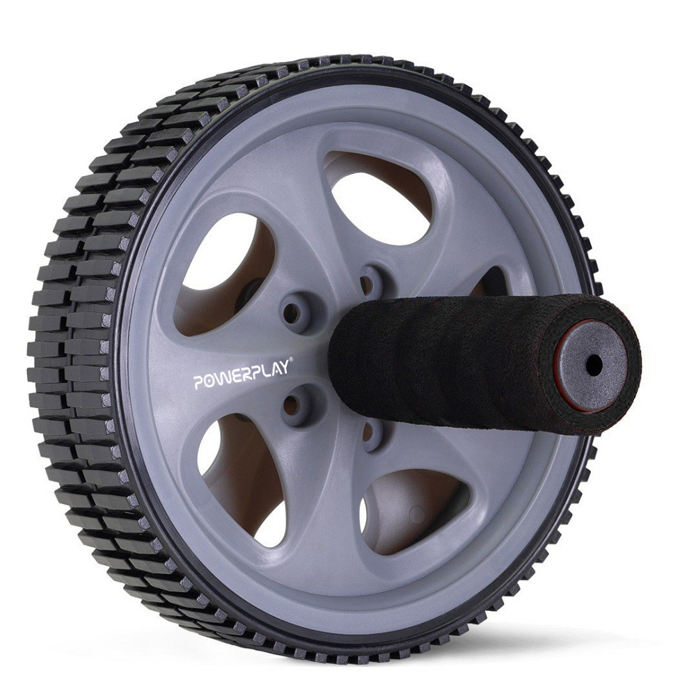 Колесо для преса PowerPlay PP-4345 Exercise Wheel (d16.5cm.) Сіре Каменское - изображение 1