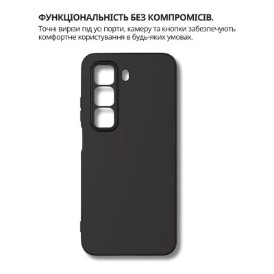 Чохол до мобільного телефона BeCover Silicone Infinix Hot 60i (X6730) Black (714401) Вінниця - фото 4