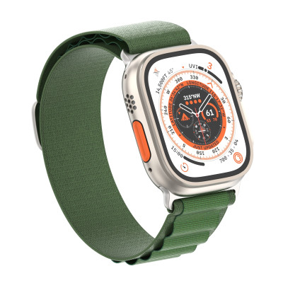 Ремінець до смарт-годинника Armorstandart Alpina Band для Apple Watch 49/46/45/44/42 (Series 1-3) Green (ARM64981) Вінниця - фото 2