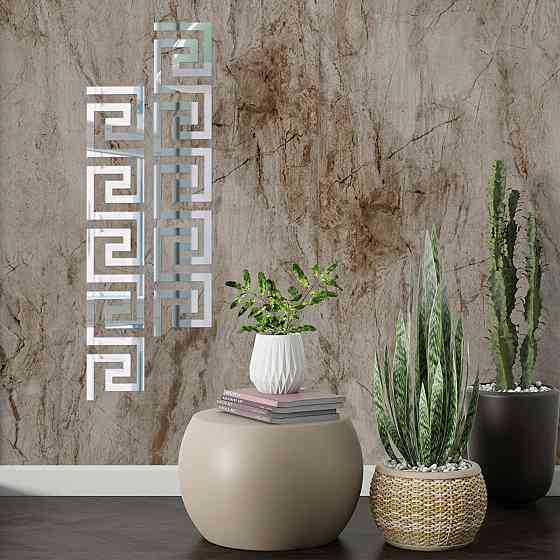 Зеркальный декор акриловый самоклеющийся серебро,10шт(D) SW-00002506 Днепр