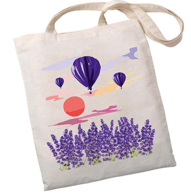 Екошопер BookOpt BK4066 "Навколо світу на повітряній кулі" бежевий Київ - фото 1