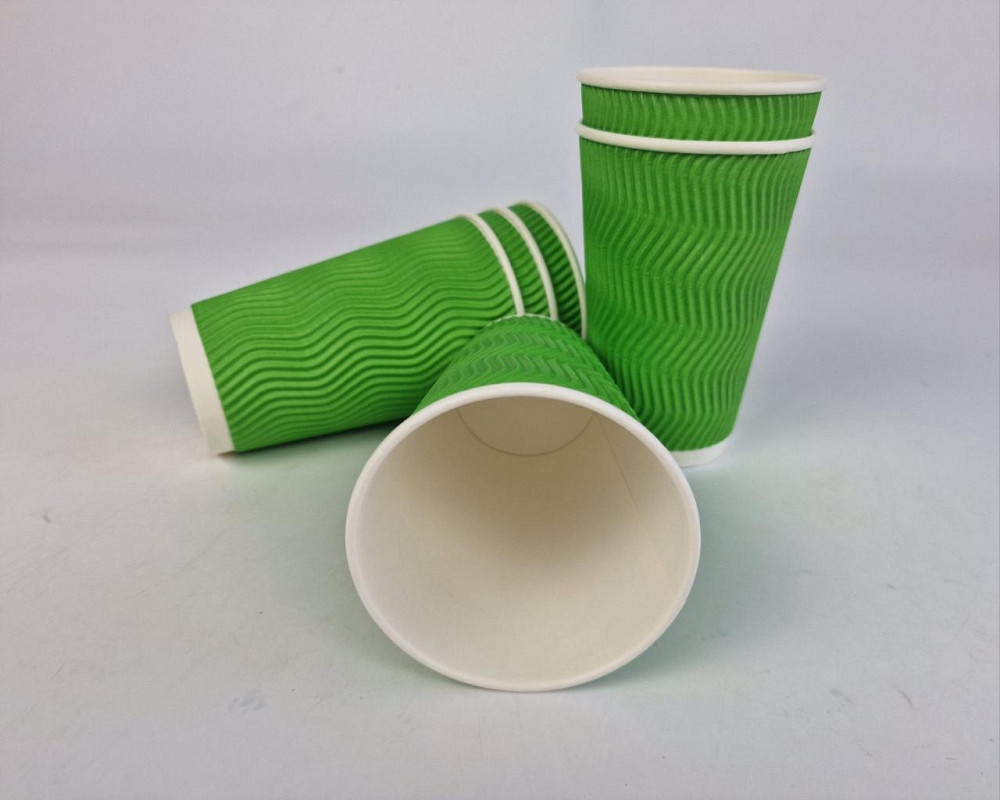 Склянка гофрований 500 мл ЗЕЛЕНИЙ (15 шт.) Харків - фото 2