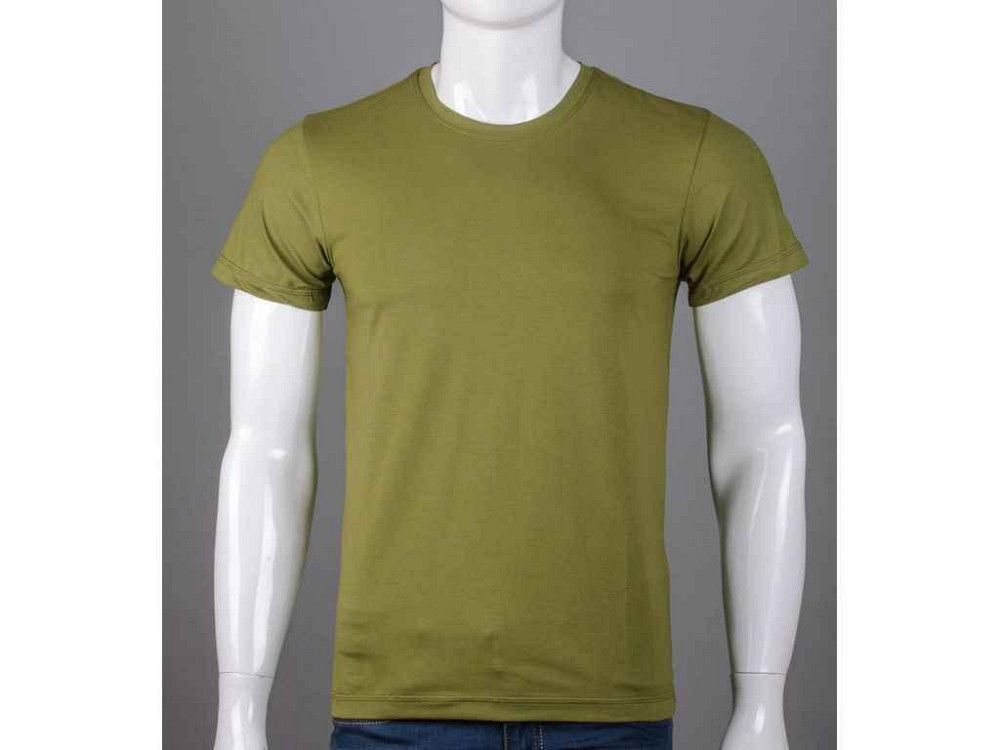 Футболка чол. Однотонна 2300м р.XL хакі ТМ FERO Киев - изображение 1