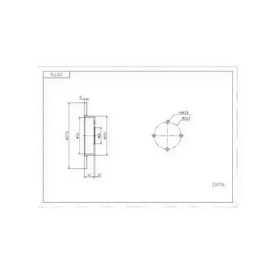 Диск Nissan Primera P11 (1998-) задний (d278x10) тормозной Мукачево