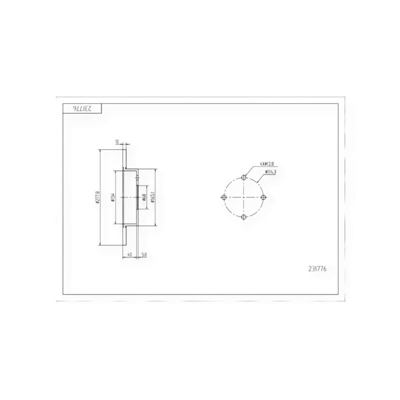 Диск Nissan Primera P11 (1998-) задний (d278x10) тормозной Мукачево - изображение 1