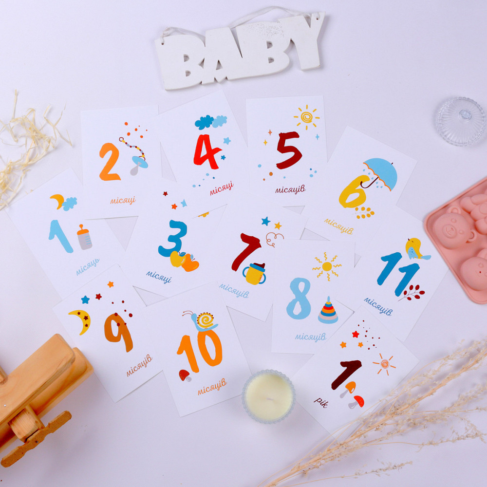 Картки для щомісячних фото малюків Тернопіль - фото 10