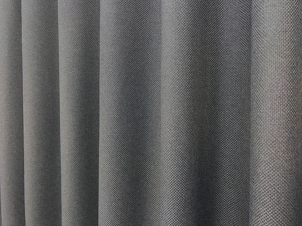 Комплект штор VR-Textil Лен Мешковина 100х270 2шт и Тюль 300х270 288ш-1571т Серый с белым 71-188/1 Киев - изображение 7