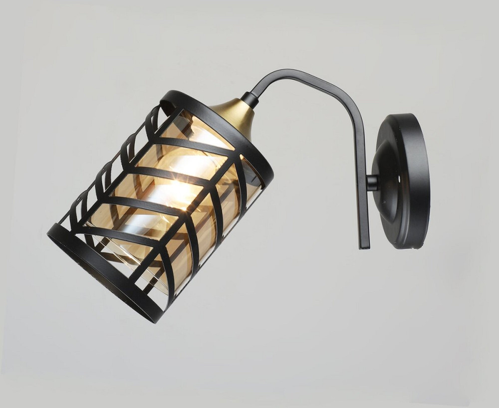 VALESO Бра настінне VALESO 1-плафон E27 Чорний Мідь Скло Сталь N5943/1W Коломия - фото 1