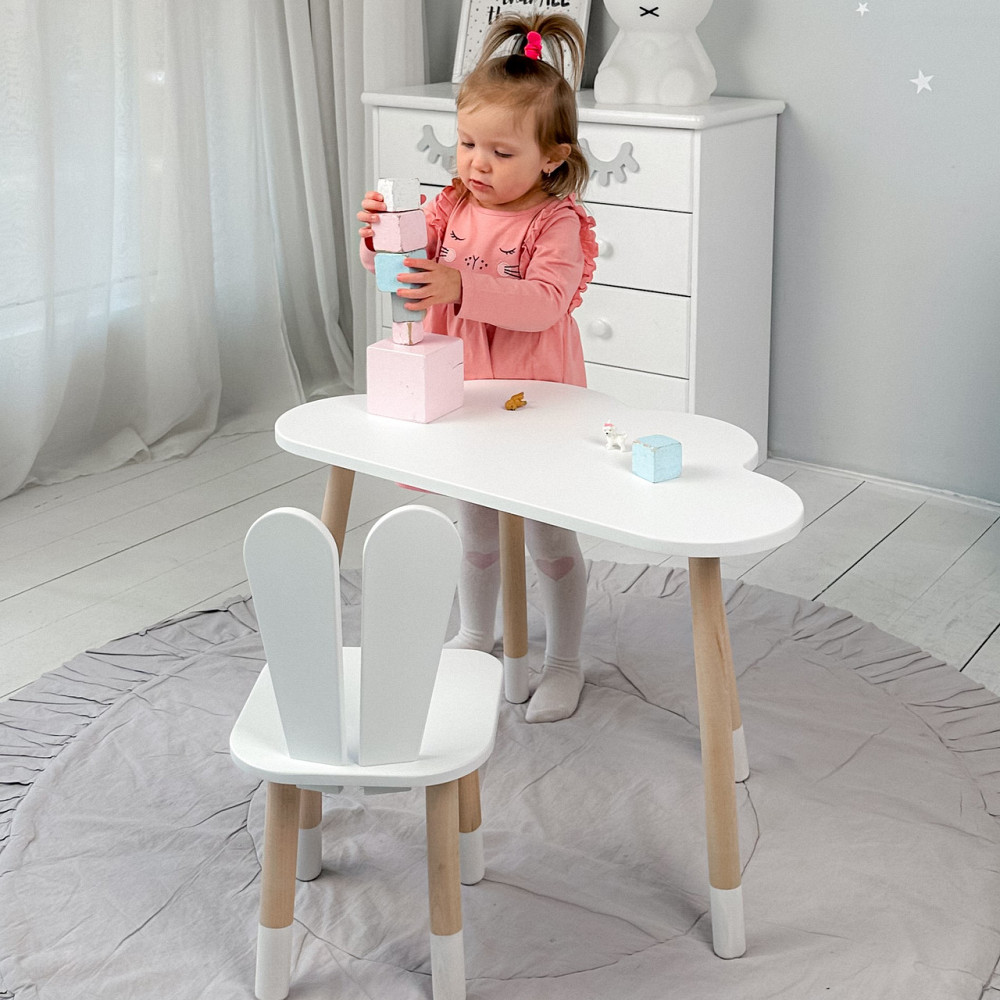 Дитячий меблевий набір: стіл-хмарка та стілець-зайчик Київ - фото 7