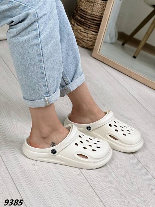 Кроксы женские белые сабо для работы и отдыха легкие и комфортные ТМ очень удобные Одесса - изображение 6