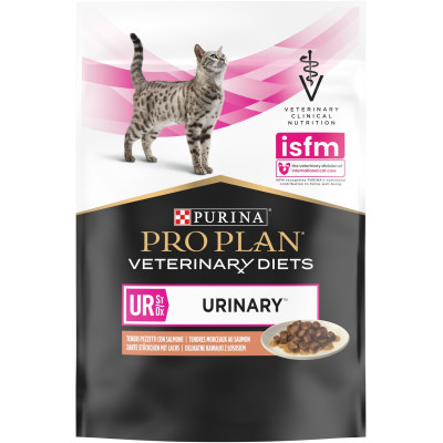 Вологий корм для кішок Purina Pro Plan Veterinary Diets UR ST/OX Urinary З лососем 10 x 85 г (8445290093851) Вінниця - фото 8