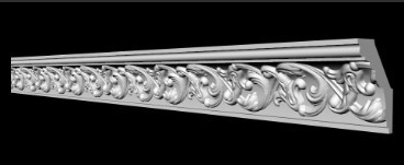 Потолочный плинтус 2м   GP-36  57х40х2000 mm  подходит для натяжных потолков Днепр - изображение 1