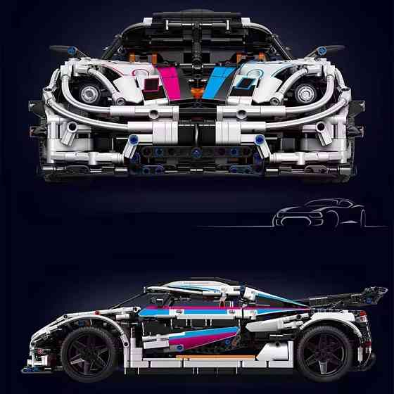 Конструктор спортивный автомобиль.Суперкар “Koenigsegg” на 3063 детали,белая Каменец-Подольский