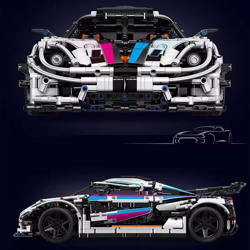 Конструктор спортивный автомобиль.Суперкар “Koenigsegg” на 3063 детали,белая Каменец-Подольский - изображение 5