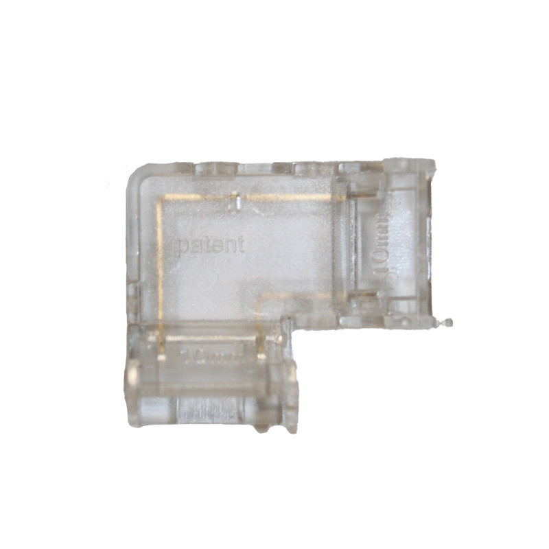 Конектор  L-подібний 10 мм стрічка-стрічка IP65 , прозорий Дніпро - фото 1