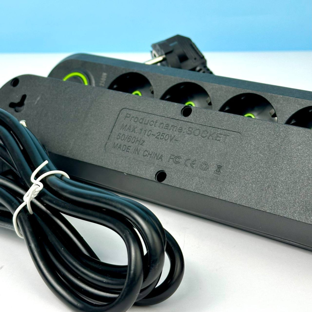 Сетевой фильтр-удлинитель 4 розеток 3USB 2500W 4 метра Винница - изображение 3