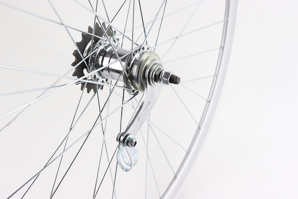 Колесо 28" заднє, обід "крапля" алюмінієвий, втулка ХВЗ VELOSTEEL (Чехія) 14Gх36H, крепл. гайка, сіре Київ - фото 4