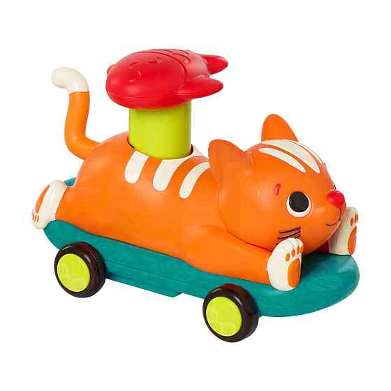 Машинка інерційна серії Лапкомобілі - Котик, колір помаранч Днепр