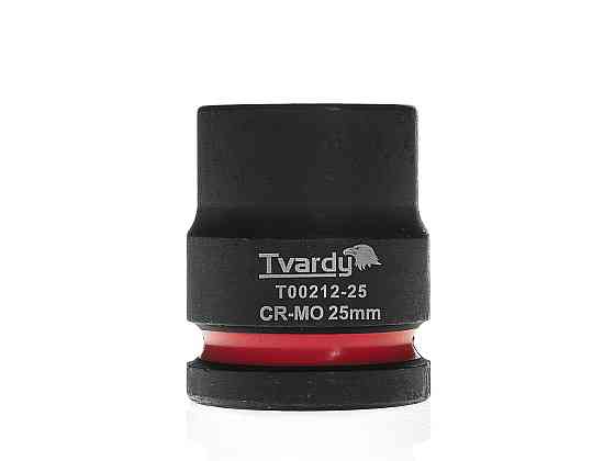 Головка ударна "Tvardy" з хром-молібденової сталі (Cr-Mo)  3/4"  6-гранна 25 мм Київ