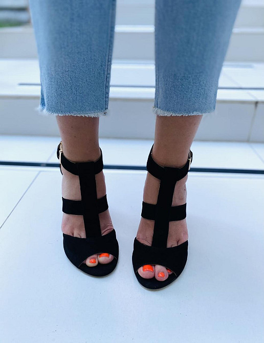 SANTINI Босоніжки жіночі SANTINI 259317-21 чорні (літо, замша натуральна) (3762) Коломыя - изображение 4