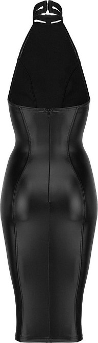 Платье с чокером Noir Handmade F160 из винила, черное, L Sex Aura Киев - изображение 5