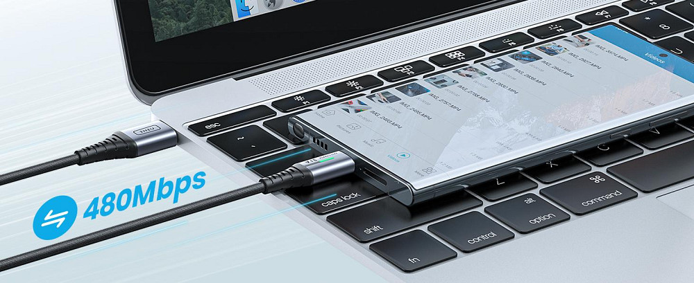 Зарядний кабель INIU USB - Type C 0,3м Луцьк - фото 4
