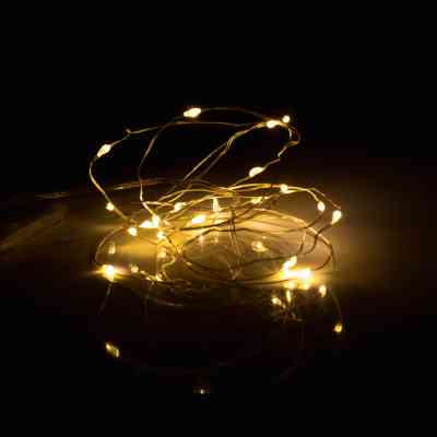 Гирлянда YES! Fun Нить на медной проволоке 20 LED Тепло-белая 2 м Статичная На батарейках (975020) Винница