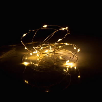 Гирлянда YES! Fun Нить на медной проволоке 20 LED Тепло-белая 2 м Статичная На батарейках (975020) Винница - изображение 3