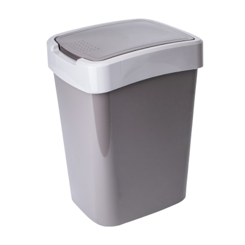 Відро для сміття 25л пластик капучіно/какао Євро Алеана Житомир - фото 1