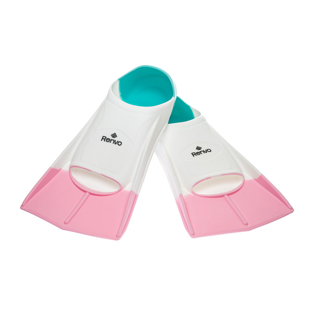 Короткі ласти для тренування в басейні Renvo Frio із закритою п'ятою Різнокольоровий 24-26 (SF100-65 24-26) Київ - фото 2