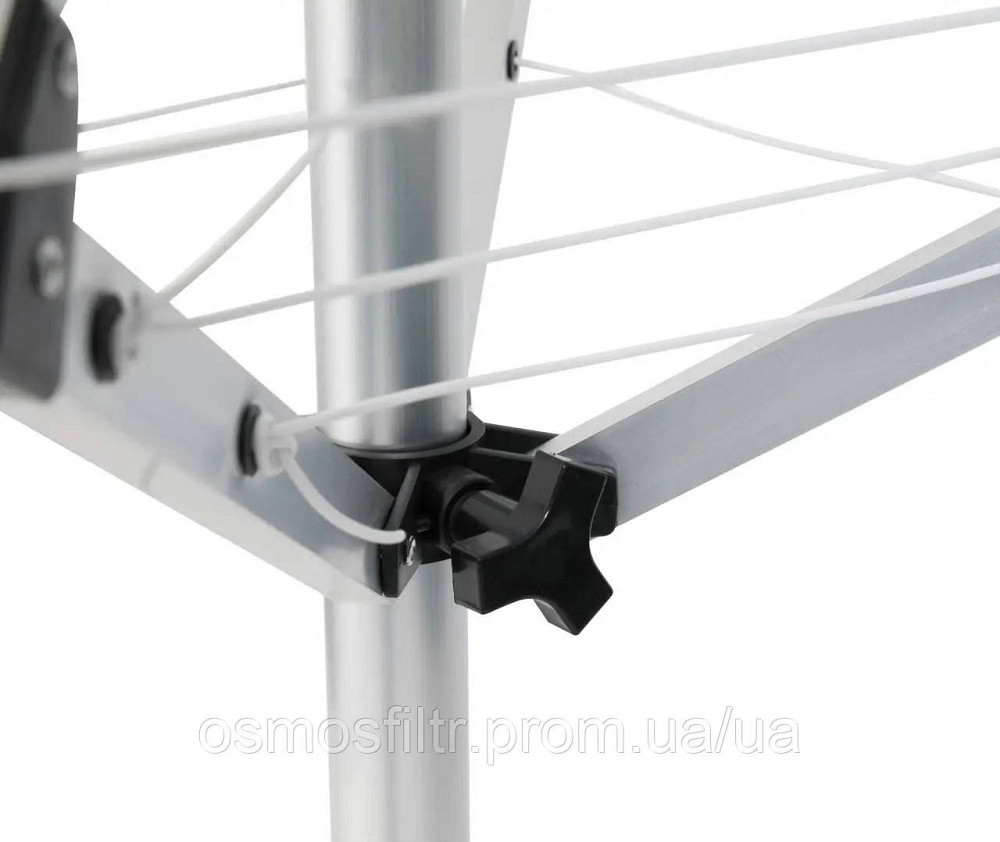 Сушарка для білизни Axentia Зонт на балконі з вішалками довжиною близько 20 м і рамою 4 ніжках (116700) Київ - фото 5