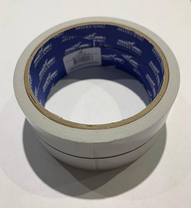 Двухсторонняя тонкая лента MUSTANG 20мм x 10м Ровно - изображение 2